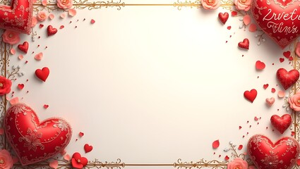  Valentine card with AI generation