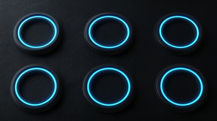 background with red and blue circles
