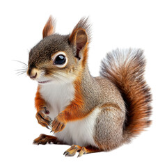 Adorable Squirrel Captured in a Detailed Portrait Showcasing Its Playful Nature and Charm