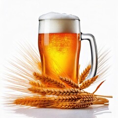 glass of beer isolated
