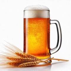 glass of beer isolated