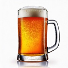 glass of beer isolated