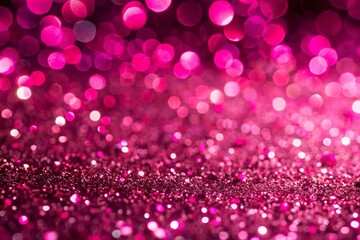 Vibrant Pink Glitter Texture: Sparkling Festive Background for Celebration