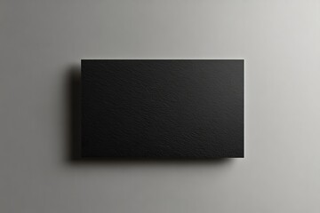 Textured business card mockup on a grey background.  85x55 mm., Generative AI