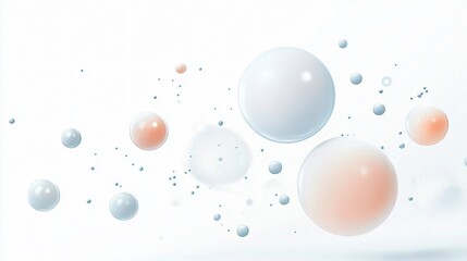 Ethereal Orbs: A Microscopic Journey into Translucent Spheres and Iridescent Bubbles, Illuminating the Beauty of Science and Wellness