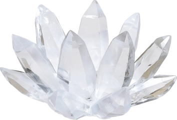 clear crystal lotus flower ,lotus made of crystal 
