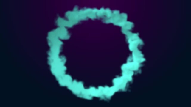 Magical smoke ring title holder