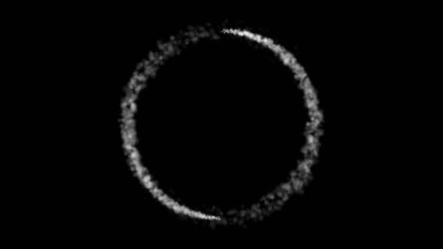 Double smoke ring circle ring title holder