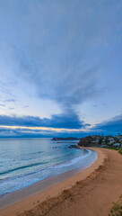 Aerial Sunrise at the Seaside in Malua Bay
