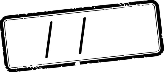 Blank Date stamp frame mockup