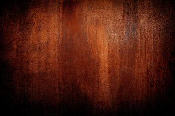 Fototapeta premium grunge textured metal texture, rust or brown color. Grunge dark scary scratched background.