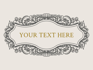 Elegant vintage frames with intricate floral and ornamental details, perfect for adding a classic touch to labels, invitations, and decorative borders in various design projects