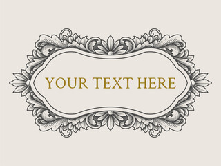 Elegant vintage frames with intricate floral and ornamental details, perfect for adding a classic touch to labels, invitations, and decorative borders in various design projects
