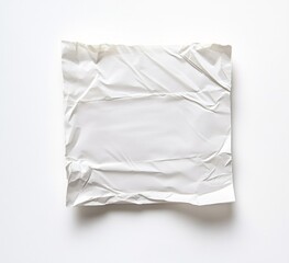 Obraz premium crumpled paper on white background