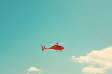 helicopter flying in the sky