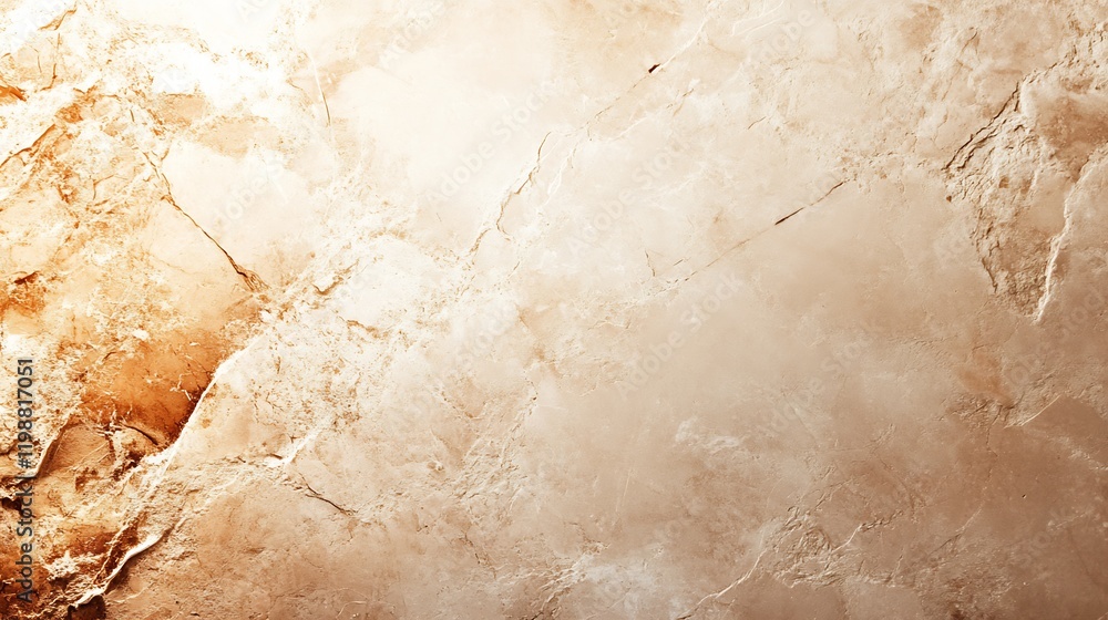 Poster Beige Textured Marble Stone Surface with Natural Patterns and Elegant Design : Generative AI