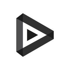 play media icon design vector template