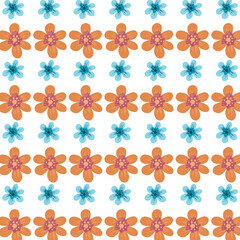 seamless pattern with flowers