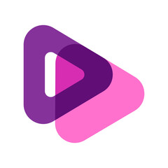 play media icon design vector template