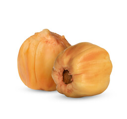 Champedak or Artocarpus fruit isolated on white background