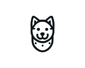 Dog Vector Logo Design Icon illustration