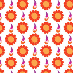 seamless pattern with flowers