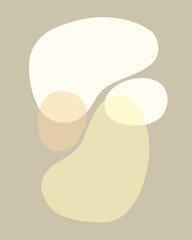 chalk yellow bloob abstract silhouette