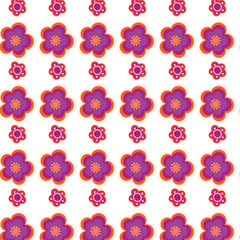 seamless pattern with flowers