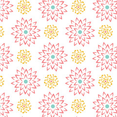 seamless pattern with snowflakes