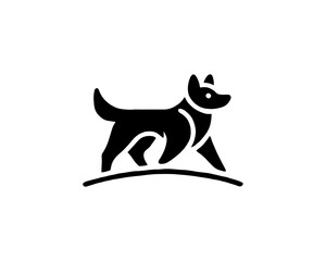 Dog Vector Logo Design Icon illustration