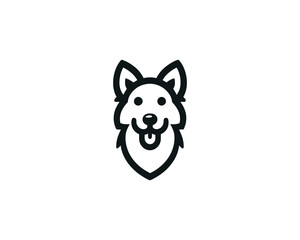 Dog Vector Logo Design Icon illustration
