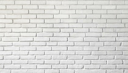 Naklejka premium White brick wall pattern as background, banner design 