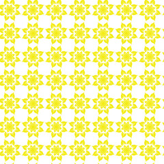 seamless pattern with yellow flowers