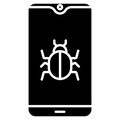 Fototapeta premium Mobile Viruses Icon
