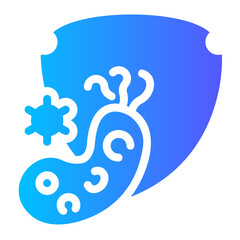 Obraz premium virus protection Gradient icon