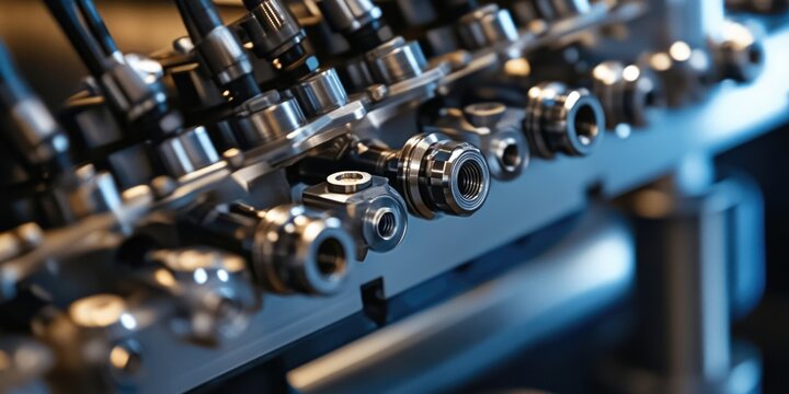 Machine with various knobs
