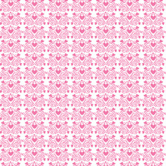 seamless pattern with hearts
