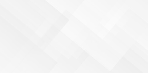Vector white and gray overlap triangle geometric technology pattern. minimal rectangle randomly arranged white lines transparent web square background layers. overlapping presentation design.