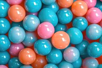 Close-up of colorful candy balls
