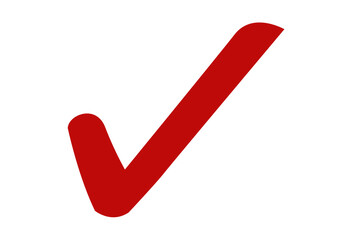 red check mark