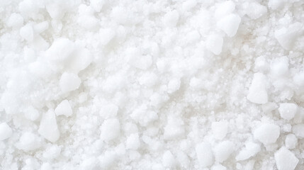 Close-up of Coarse White Salt Crystals