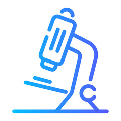 microscope Line Gradient Icon