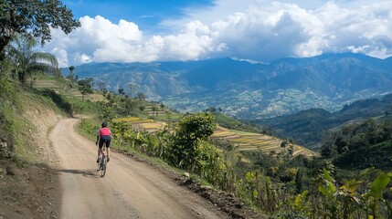 Cycling through the Andes Mountains: A scenic ride in the Colombian countryside