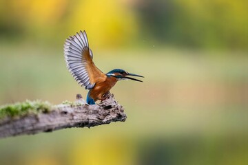 A Kingfisher Taking Flight: A Moment of Grace and Beauty