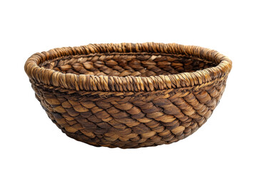 Handmade woven basket crafted from natural fibers, showcasing traditional artisan techniques