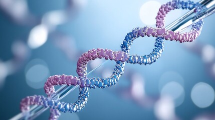 DNA Strand: A Microscopic View of Genetic Code