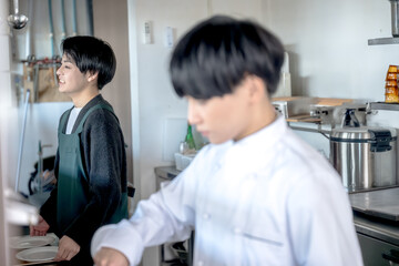 シェフとスタッフ