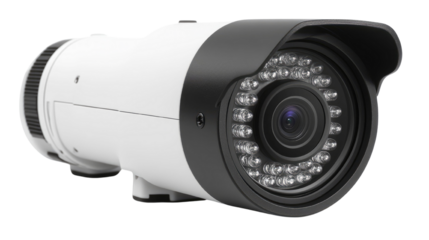  A Modern Security Camera on transparent background.