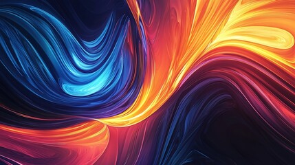 Abstract Swirling Color