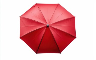 Vibrant red umbrella with a sleek design, isolated on a bright white background --ar 8:5 --quality 2 --v 6.1 Job ID: ca041961-bce2-4c51-b037-cd819c9e7469